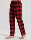 Men   s Red Black Plaid Flannel Pajama Pants Sleepwear Lounge Bottoms Size Xl