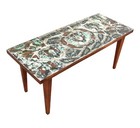 1950s Vintage Mid-century Modern Agate   Walnut Coffee Table
