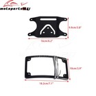 Curved Laydown License Plate Mounted   Led Light Plate Frame For Harley-davidson