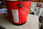 Vintage 25 Lb Size Welco Mfg  Cement Paint Can Kansas City Missouri Lot 25-16-8