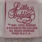 Vintage Little Bedding Crib Skirt Adorable Safari Animals Print Dust Ruffle