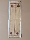 1850 Early Antique Palestinian Embroidery Small Tapestry Textile