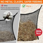 2 Pcs Slow Feed Hay Net  Large Capacity Hay Bags For Horses  Easy-to-hang Hor   