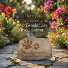 Paw Prints Dog Pet Memorial Stones  Pet Garden Stone Grave Marker For Dog Or    