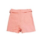 High Rise Chino Shorts Womens Size Medium Coral Tie Waist
