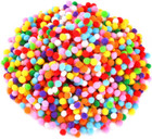 2400 Pieces Mini Craft Pompoms Assorted Colors 6 Mm Pom Poms For Hobby Supplies 