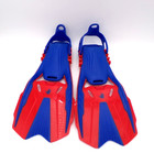 Body Glove Youth Snorkel Set Mask Fins Snorkeling Gear W  Bag Red Blue