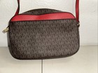 Michael Kors Jet Set Item Large East West Zip Chain Crossbody Bag Mk Pvc Leather