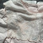Lavender Blue Vintage Girls 5 Long Pink Dress White Battenburg Lace Short Sleeve