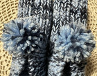New Amish House Slippers Denim Blues blue Jewell Womans Large Mans Med 9 3 4 