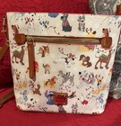 Dooney   Bourke Nwot Disney Dogs Xmas Crossbody Santa Tails Holiday Christmas