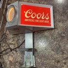 1970s Coors Banquet Beer Display Light Table Bar Top Sign 8 5   x4  Vintage Works 