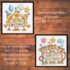Happy Birthday Animal Die Cut Card Toppers Card Making Supplies Junk Journal