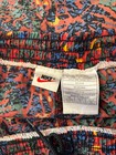 Vtg 90 s Nike abstract Grafitti Print Blue Green Swim Trunks Baggies Shorts xl