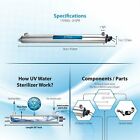 Bluonics 110w Uv Ultraviolet Light   Sediment   Carbon Well Water Filter System