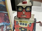 Laser Robot 008 Folk Art Handmade Tin Windup One Of A Kind