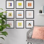 Set Of 9 Gallery Frame Set 10  X 10  Matted To 5 