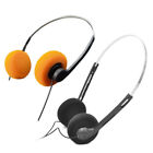 Retro Wired Headphones Lightweight Stereo Foam Over Ear Headsets Noise Reduction