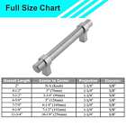 Brushed Nickel Modern Cabinet Handles Bar Pulls Kitchen Hardware Stainless