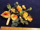 Vtg Shabby Millinery Flower Collection Yellow Orange 1 1 2-2  Sweet Pea H2382