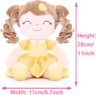 Baby Doll Gifts Plush Curly Girl Toys With Love 16  Yellow