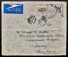 Mozambique Company 1937 Airmail Cover Beira To Surrey  England 2v Postage 3e