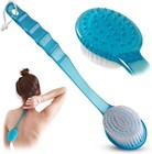 Gentle Exfoliating Back Shower Brush With Long Handle - Ideal For All Skin Types