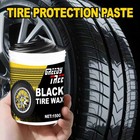 Black Tire Shine Wax 150g Gloss Tire Dressing Uv Protection Long Lasting Polish