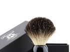 Medium Size Pure Black Badger Hair Shaving Brush For Men - Perfect Gift For Men