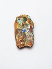 Historical Phoenician Amulet Bead - Ancient Style Mosaic Glass Face Pendant For