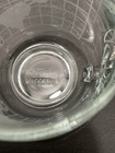 Vintage Set Of 4 Nestle World Map Globe Etched Glasses Glass Coffee Mugs Cups