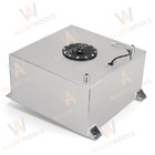 New 40l 10 Gal Aluminum Fuel Surge Cell Tank Fitting Sensor Foam Inside