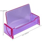 Hq Acrylic Plastic Business Name Card Holder Display Stand  clear Purple 