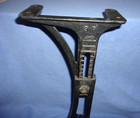 Antique Kenney Bros    Wolkins Cast Iron Adjustable Desk Legs Original Patina