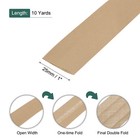 1 Inch Double Fold Bias Tape Continuous Bulk Bias Tape Khaki 10 Yards