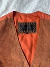Vintage 80s 90s Laurice Genuine Leather Cognac Brown Vest