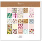 Sunny Florals Paper Pad 12  X 12  24 Lb  110 Gsm 50 Sheets Multi-use Crafting