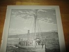Vintage Lot Of 3  the Menhaden Fishery  Antique Prints - Vintage  Original