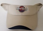 Hard Rock Cafe Sydney Australia Visor Cap Hat Biege Cotton
