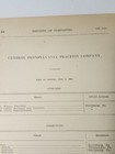 1909 Document Central Pennsylvania Traction Co  Harrisburg Pa Trolley Streetcar 