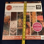New Autumn Dream Craft Smith  12 x12  Paper Cardstock Pad 48 Sheets 24 Designs