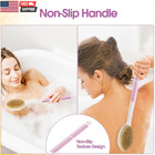 Body Scrubber Anti Slip For Shower shower Brush Long Handle With Stiff And Soft