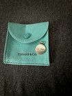 Tiffany   Co  Las Vegas Red Black Enamel Circle Charm Poker Chip Nip - Authentic