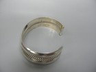 Heavy Native American Sterling Silver Rope Cuff Bracelet 5  Inside 1-1 8  Gap