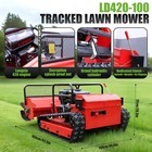 15hp Remote Control Lawn Mower Tracked Crawler Brush Cutter 65   Climb