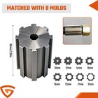 High Pressure Manual Hydraulic Hose Crimper Hose Pipe Crimping With 8 Sets Molds