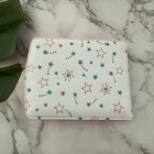 Vintage 90s Kids Play Wallet White Pink Fairy Heart Stars Plastic Coin Pouch