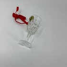 Waterford Crystal Lismore Goblet Ornament Christmas Wine Glass 107499 3 5  Clear