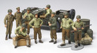 Tamiya 32552 Wwii Us Infantry At Rest  9 Figures    Jeep 1 48 Scale Model Kit