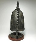  japanese Antique Bronze Temple Bell W  Stand 2kg Buddhist Gong China Influence